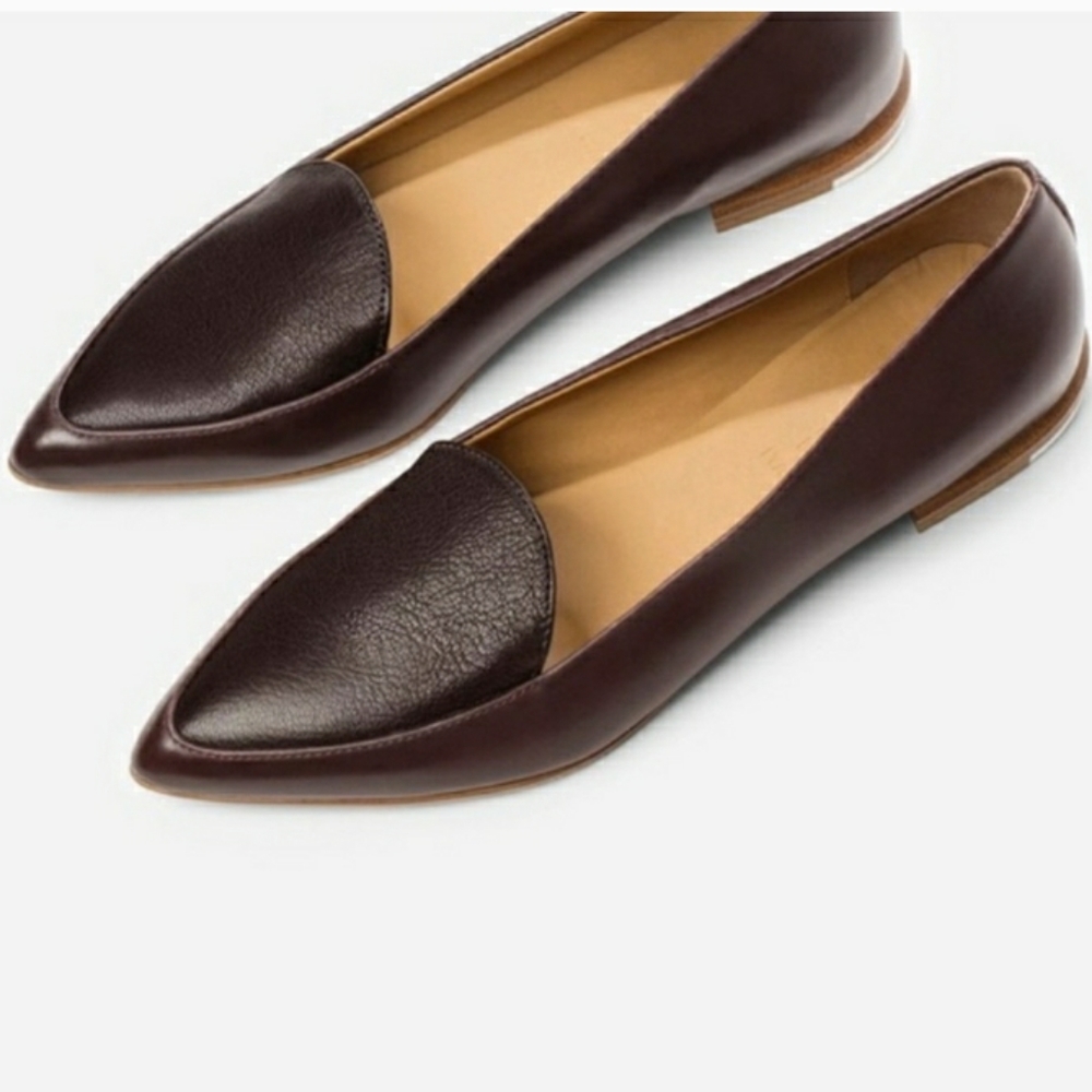 Everlane The Modern Point Loafer Burgundy 7.5